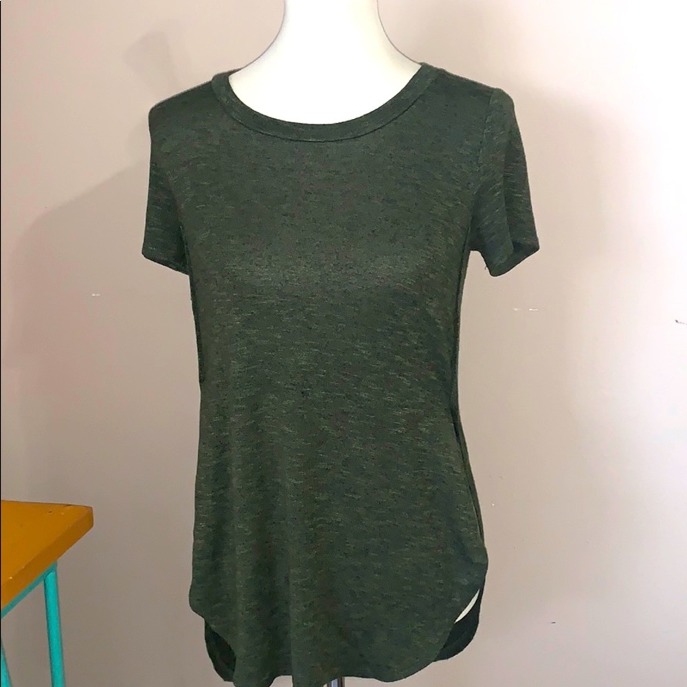 Green‎ and Black Hi Low Tunic * Size XS *